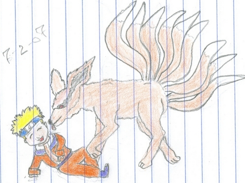 Naruto And Nine Tailed Fox
