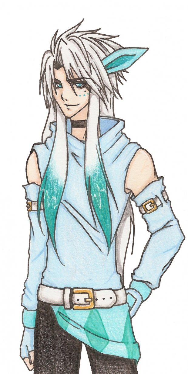 Gil the Glaceon colored version