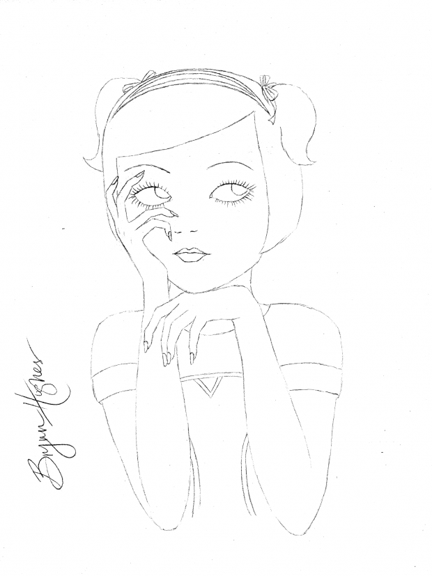 Not sure what to name it yet, but yay! Line art!