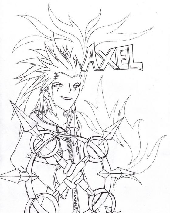 Axel Drawing - B/w
