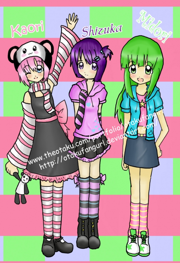 Kaori,Shizuka,and Midori