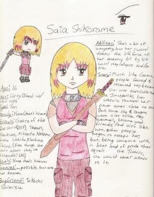 Saia Shikorame, Oc