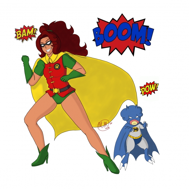 Batmon and Robyn, the Girl Wonder!