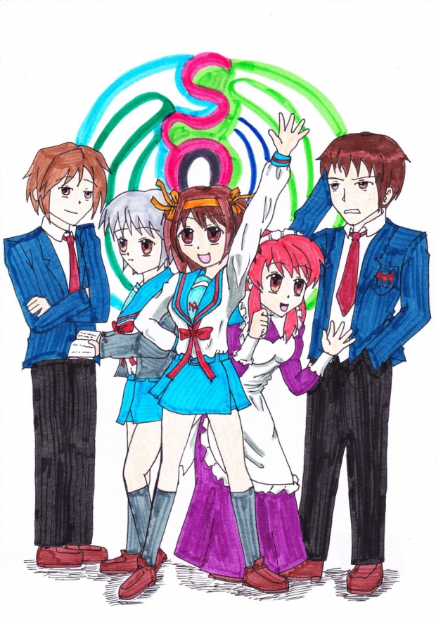 Haruhi and co (colored)
