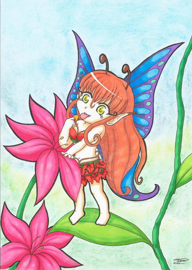 OC butterfly girl