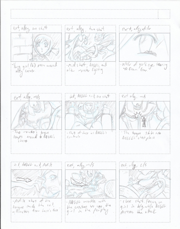 Armoured Angel Lace:Storyboard