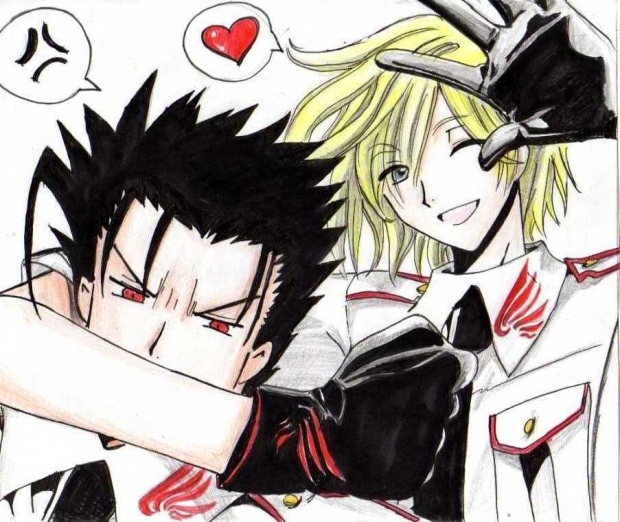 Fai with Kurogane!!! a thank you art!!!!