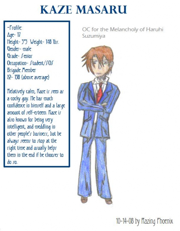 My OC for the SOS Brigade