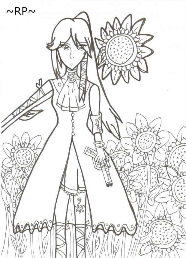Sunflower Guardian [Lineart]