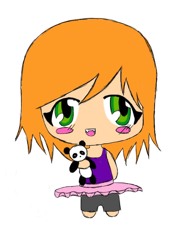 Panda Loving Vampire Chibi