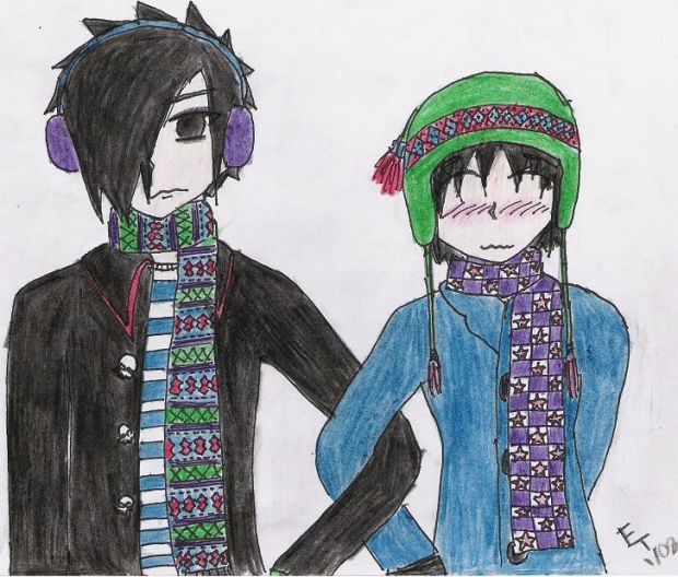 P.O.E. and Hoshi in winter