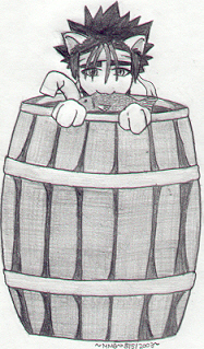 Sano Kitty in a Barrel