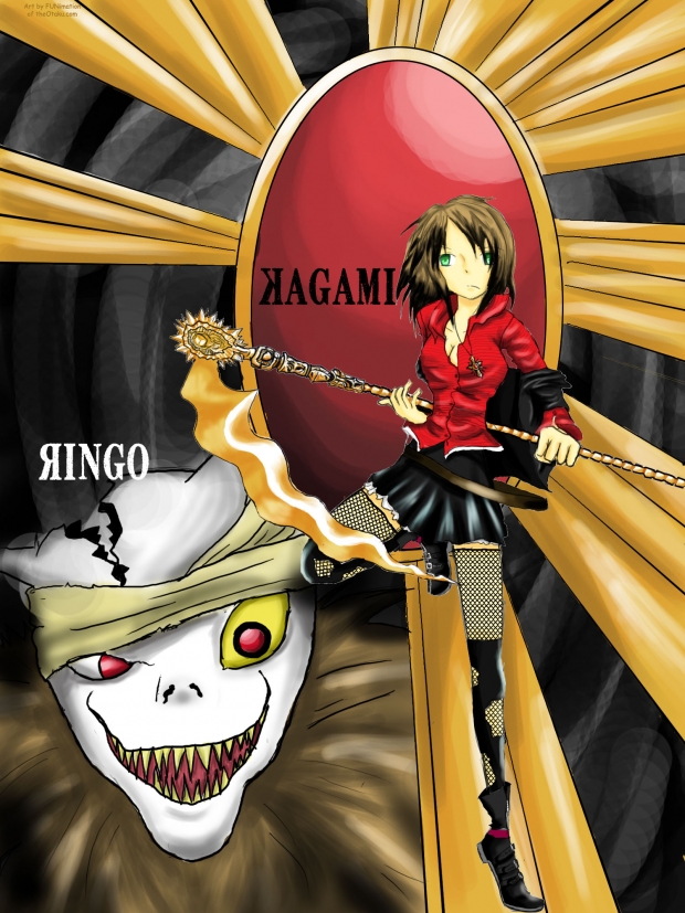 Entry for KittyKoma's contest Kagami and Ringo