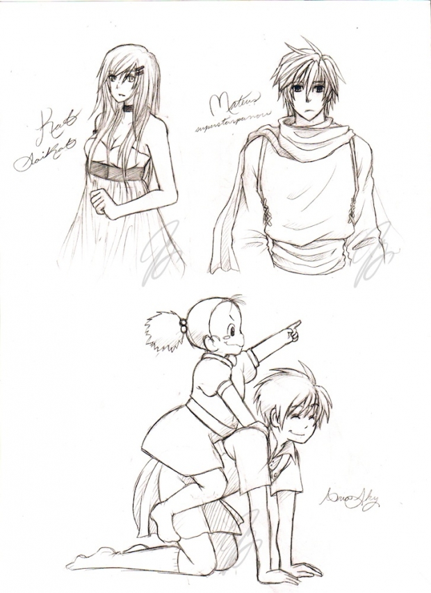 10 Free Sketches! (Kat, Mateus, and 2 siblings)