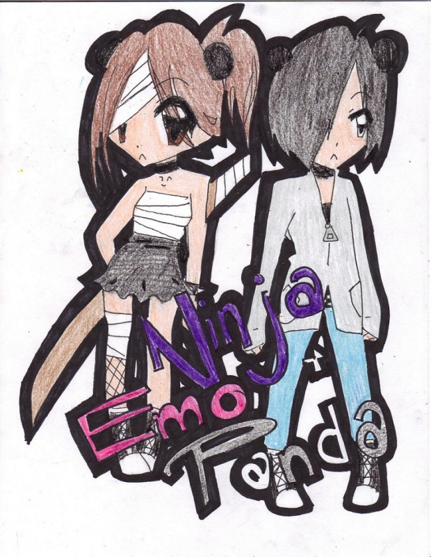 HMMM ninja and emo panda??
