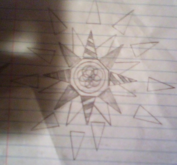 The Sun(done by my other sister who is not old enough to submit stuff)
