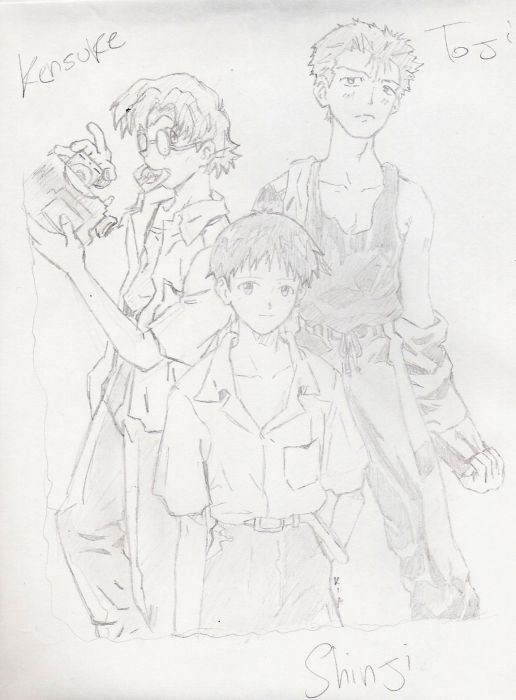 Shinji, Toji And Kensuke