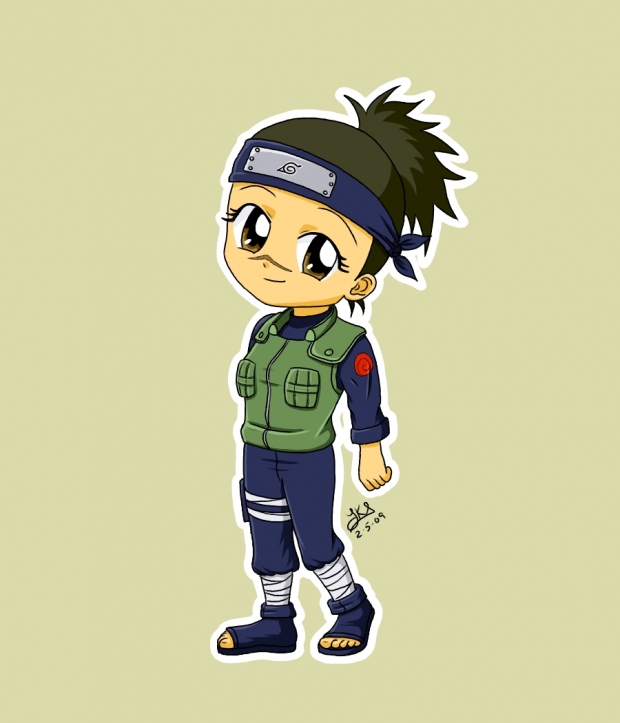 Female Iruka Sensei - Chibi Style