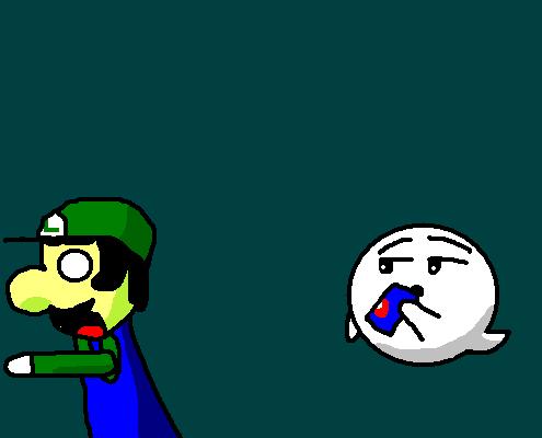 Luigi getting some exercise