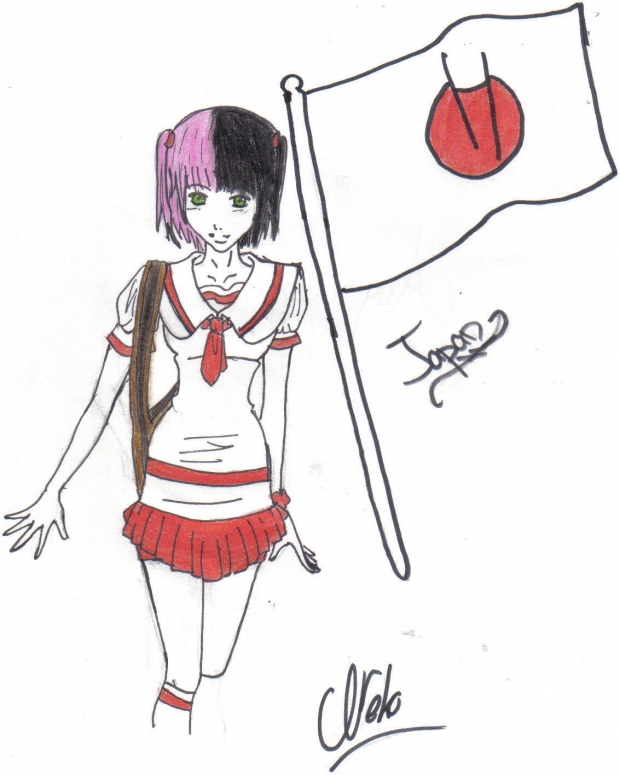 japanese school girl