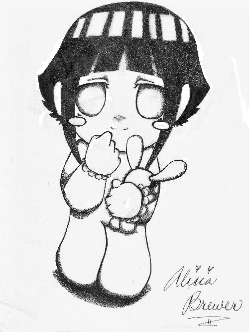 Baby Hinata B+w