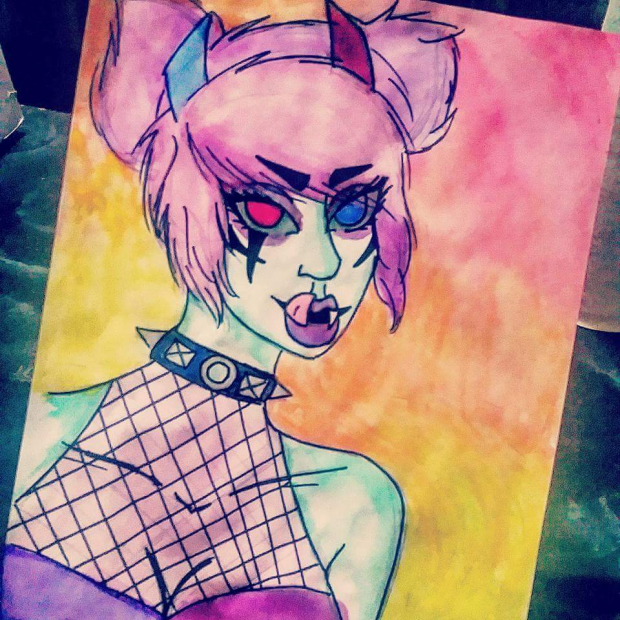 pastel goth demon