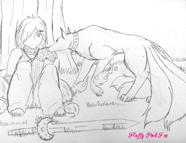 A Boy And His Fox (line Art)