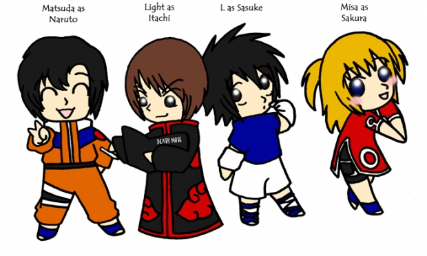 Death Note cosplays as Naruto! X3