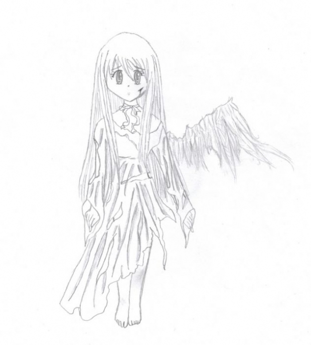 Fallen Angel With Only One Wing