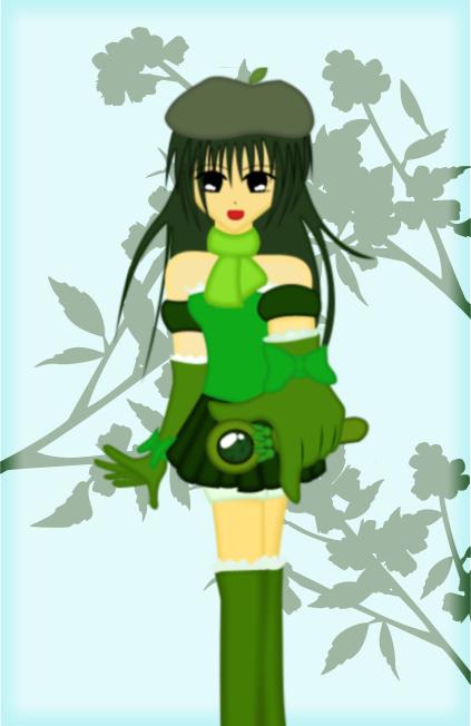 Green Girl With Magical Wand