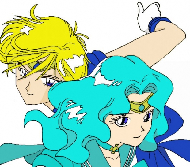 Sailor Neptune And Sailor Uranus -c