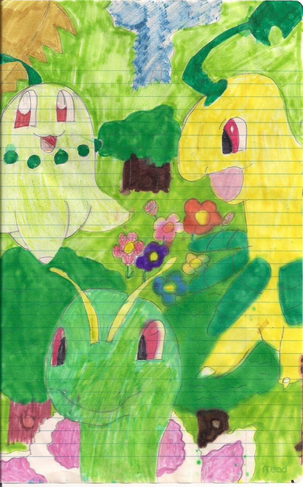 Chikorita,Bayleef,Maganium