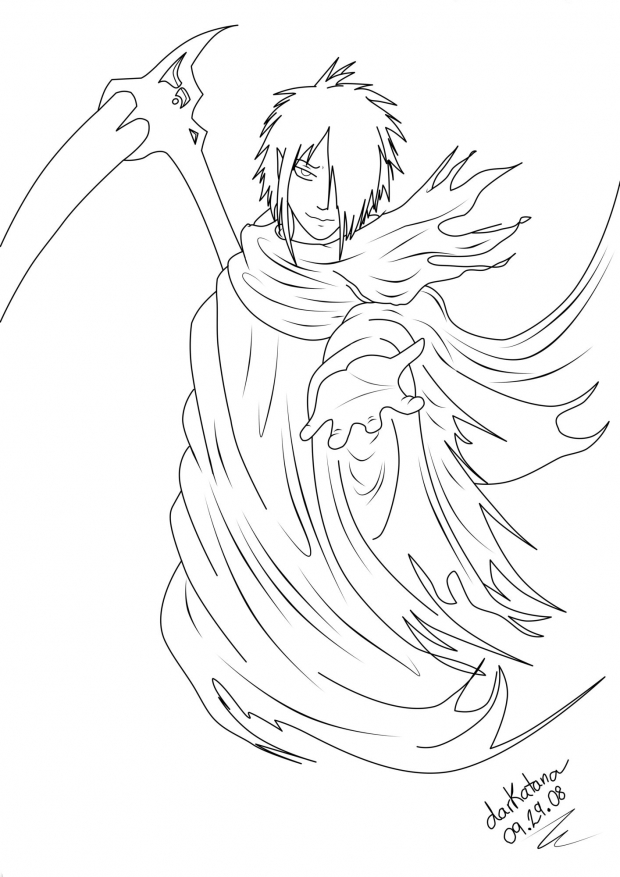 Grim Reaper...my style? Lineart