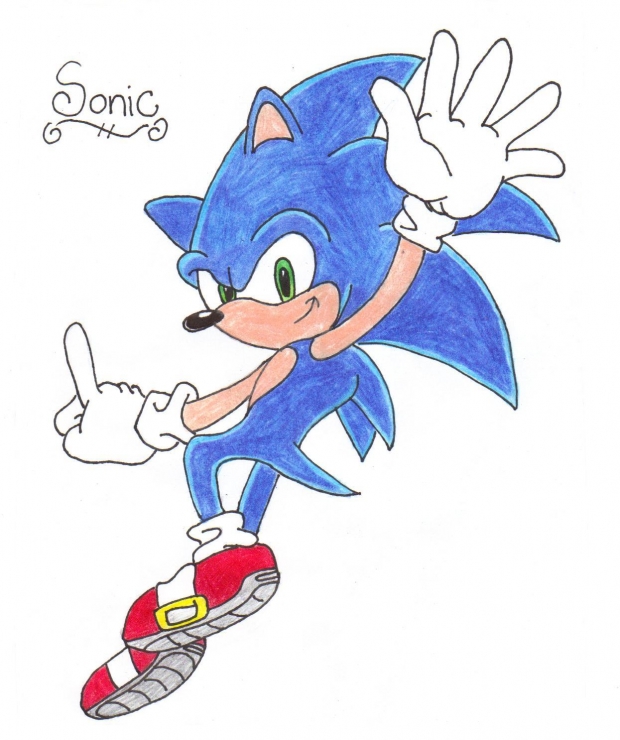 A random Sonic drawing
