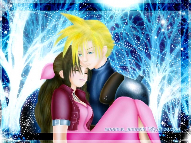 Cloud & Aerith