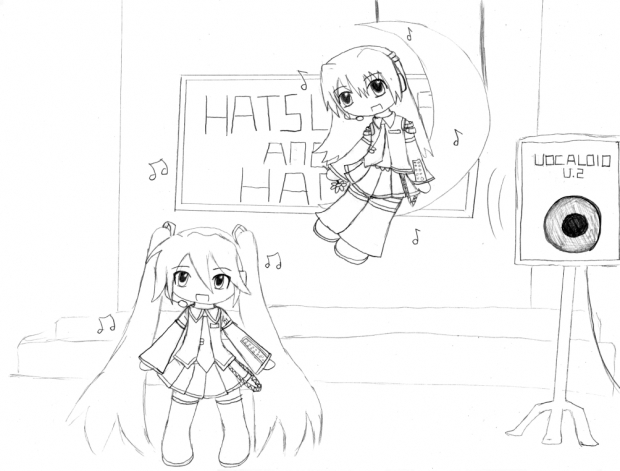 Vocaloids: Hatsune and Hana || Music is our Love
