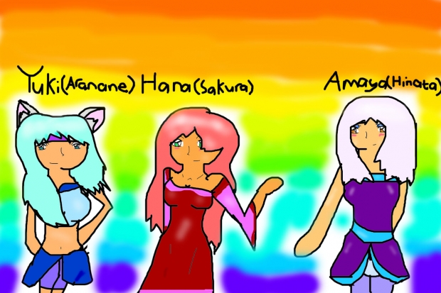 Sakura,Aranane,Hinata:.Hack Style!