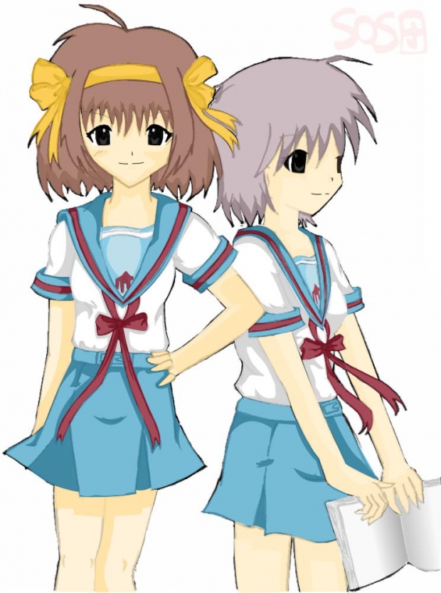 Haruhi and Yuki- SOS Brigade