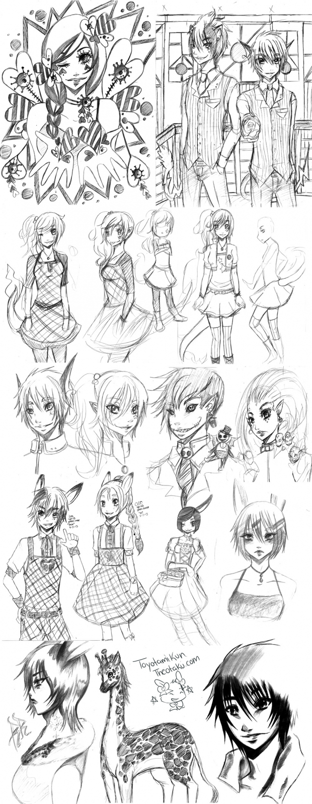 Sketch Attack: Character Designs.