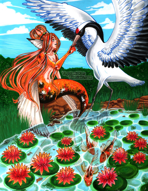 The Mermaid and the Crane.