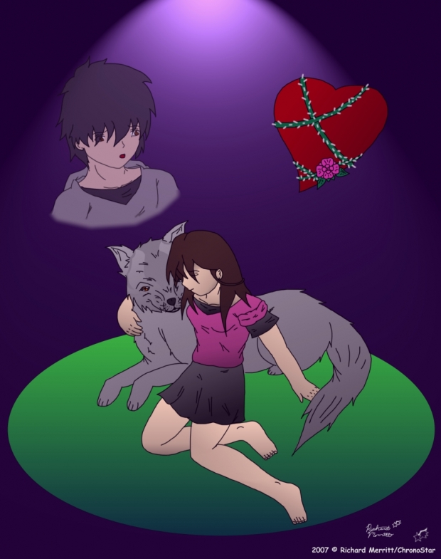 The girl, the wolf, and the painful heart