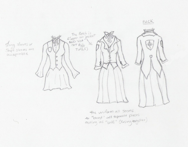 Hano Academy, Girls Uniforms(Rough)