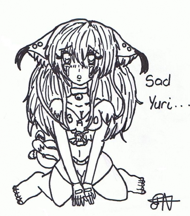 Sad Yuri... (line art)