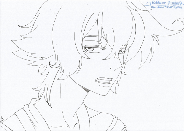 Hans doesnÂ´t trust Flamie lineart