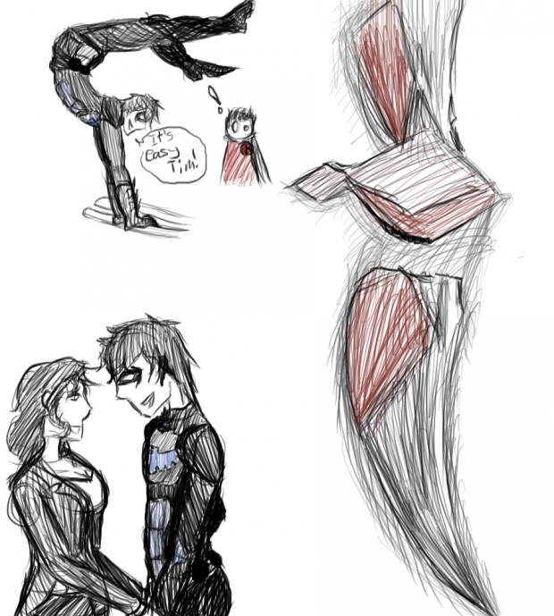 Young Justice sketches: Nightwing