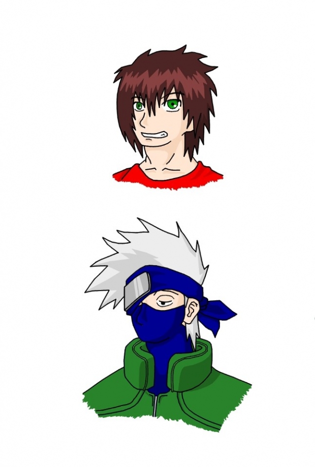 kakashi and some guy
