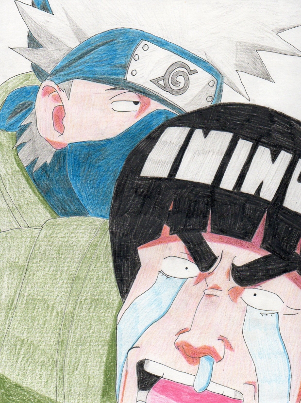 Gai and Kakashi (bummed)