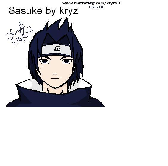 sasuke in MS paint