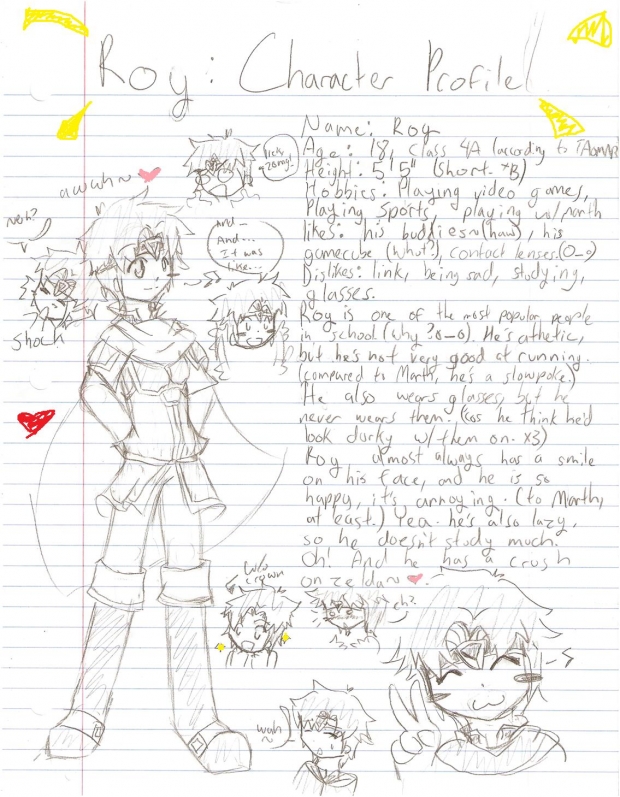 Roy: character profile draft