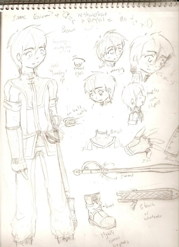 Isaac sketches